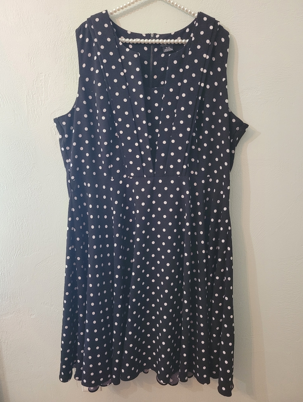 Chic City Timeless Flowy Polkadot Plus Size Dress Size 2X